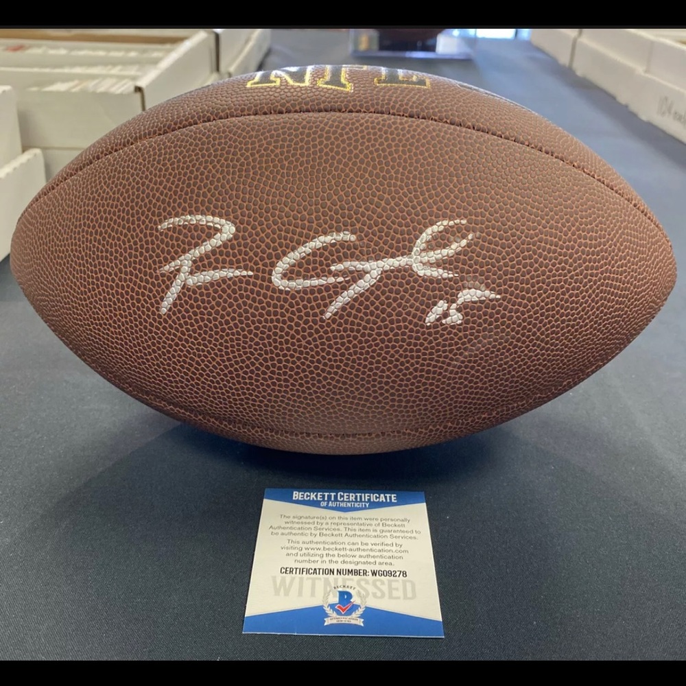 Signed Autographed Parris Campbell Football Beckett Certified Ohio State Colts